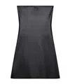 Courrèges Strapless Mini Dress With Back Strap Detail In Black