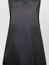 Courrèges Strapless Mini Dress With Back Strap Detail In Black