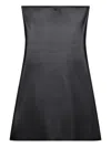 Courrèges Strapless Mini Dress With Back Strap Detail In Black
