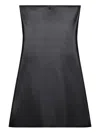 Courrèges Strapless Mini Dress With Back Strap Detail In Black