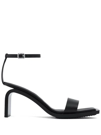 Courrèges Stream 70mm Sandals In 黑色