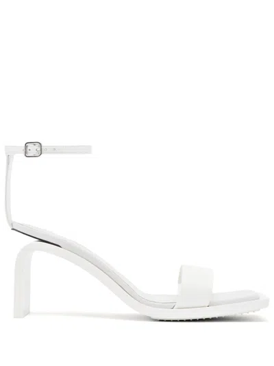 Courrèges Stream 70mm Sandals In 白色