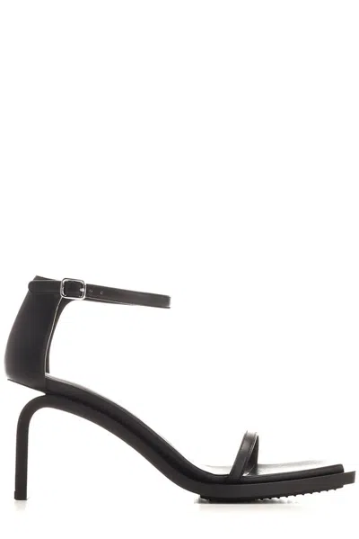 Courrèges Stream Sandals In Black