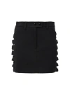 Courrèges Stretch Crepe V Cut Out Skirt