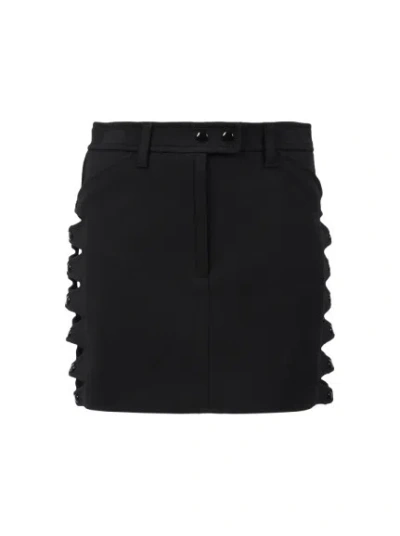 COURRÈGES COURRÈGES STRETCH CREPE V CUT OUT SKIRT