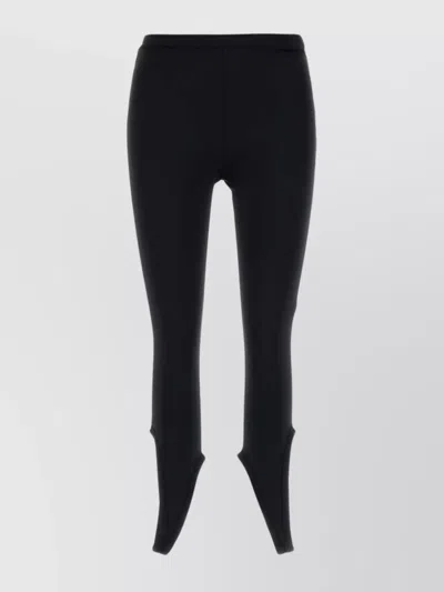 COURRÈGES STRETCH STIRRUP DESIGN NYLON LEGGINGS