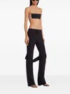 Courrèges Sleeveless Belted Flared High Waist Top