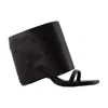 Courrèges Courregès Leather Sandals In Black