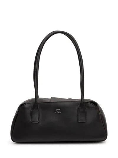 Courrèges Courreges Stylish Handbag With Double Handle In Black