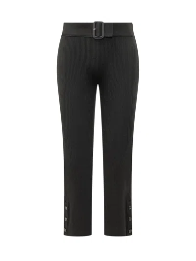 Courrèges Courreges Stylish Paint Trousers With Buckle In Black