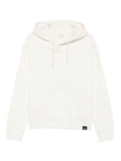 Courrèges Cotton Hoodie In White