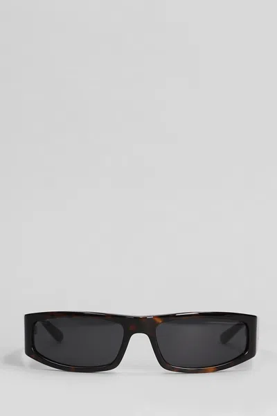 Courrèges Sunglasses In Brown Acetate In Green