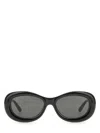 Courrèges Courregès Oval Frame Sunglasses In Black