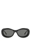 Courrèges Courregès Oval Frame Sunglasses In Black