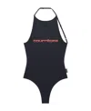 Courrèges Sunset Tech Jersey Open Back Bodysuit In Black