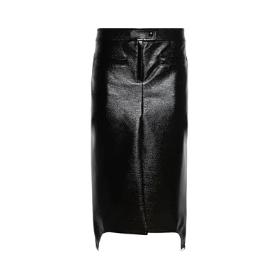 Pre-owned Courrèges Suspenders Long Skirt 'black' | Women's Size 40