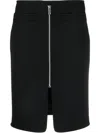 Courrèges Swallow Zip-fastening Skirt In Schwarz