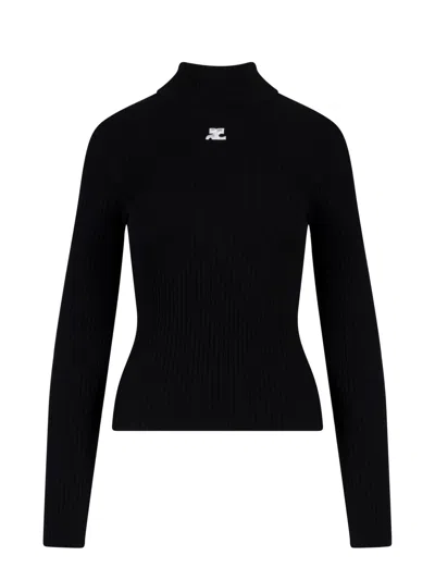 Courrèges Sweater In Black
