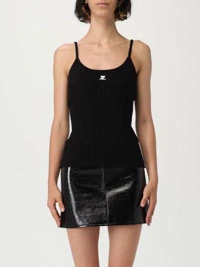 COURRÈGES SWEATER COURRÈGES WOMAN COLOR BLACK,H11714002
