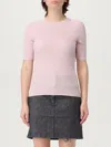 Courrèges Solar Ss Sweater In Neutral