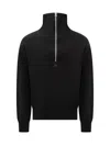 Courrèges Sweater With Logo In Nero