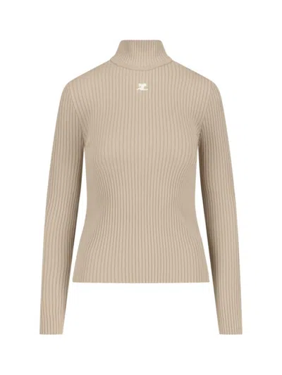Courrèges Sweaters In Brown