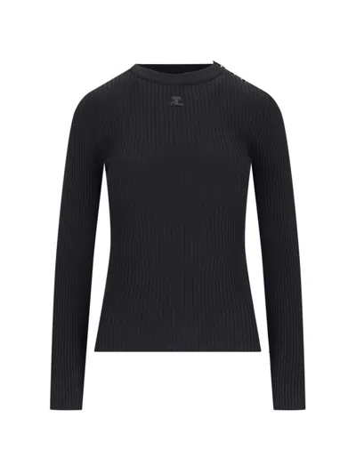 Courrèges Sweaters In Black