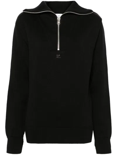 Courrèges Sweaters In Black