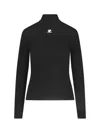 Courrèges Courreges Women Reedition Knit Long Sleeves Top In Black