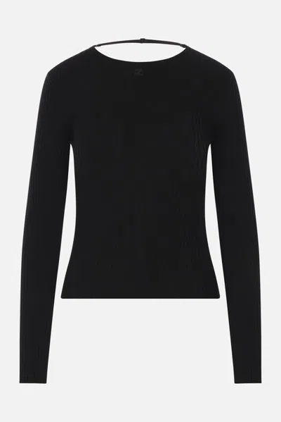 Courrèges Sweaters In Black