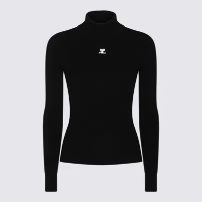 COURRÈGES SWEATERS BLACKS AND GREYS