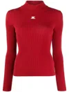 Courrèges Courreges Women Red Viscose Blend Sweater In Red