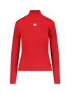 Courrèges Reedition Rib Knit In Red