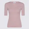 Courrèges Logo-embroidered High-neck Sweater In Purple