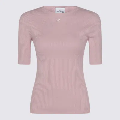 Courrèges Sweaters Salt Pink In Purple