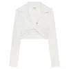 Courrèges Hemd Mit Twist-detail In White