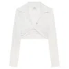 Courrèges Hemd Mit Twist-detail In White