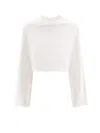 Courrèges Courreges Woman Sweatshirt Ivory Size L Cotton In White