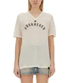 Courrèges Courreges Women T-shirt With Logo In White