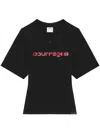 Courrèges Courreges Women Courreges Belted Printed Stone T-shirt In Black