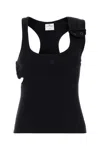 Courrèges Courregès Double Buckle 90's Rib Dress In Black