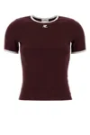 Courrèges T-shirts And Polos In Burgundy
