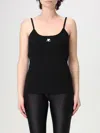 Courrèges Knit Tank Top In Black