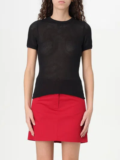 Courrèges T-shirt  Woman Color Black