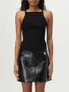 Shop Courrèges T-shirt  Woman Color Black