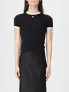 Courrèges T-shirt  Woman Color Black In Black