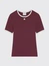 Courrèges T-shirts And Polos In Burgundy