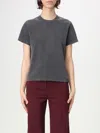 Shop Courrèges T-shirt  Woman Color Grey In Grau