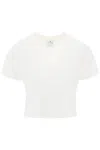 Courrèges Cropped V Neck T-shirt
