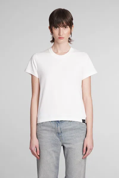 Courrèges T-shirt In White Cotton